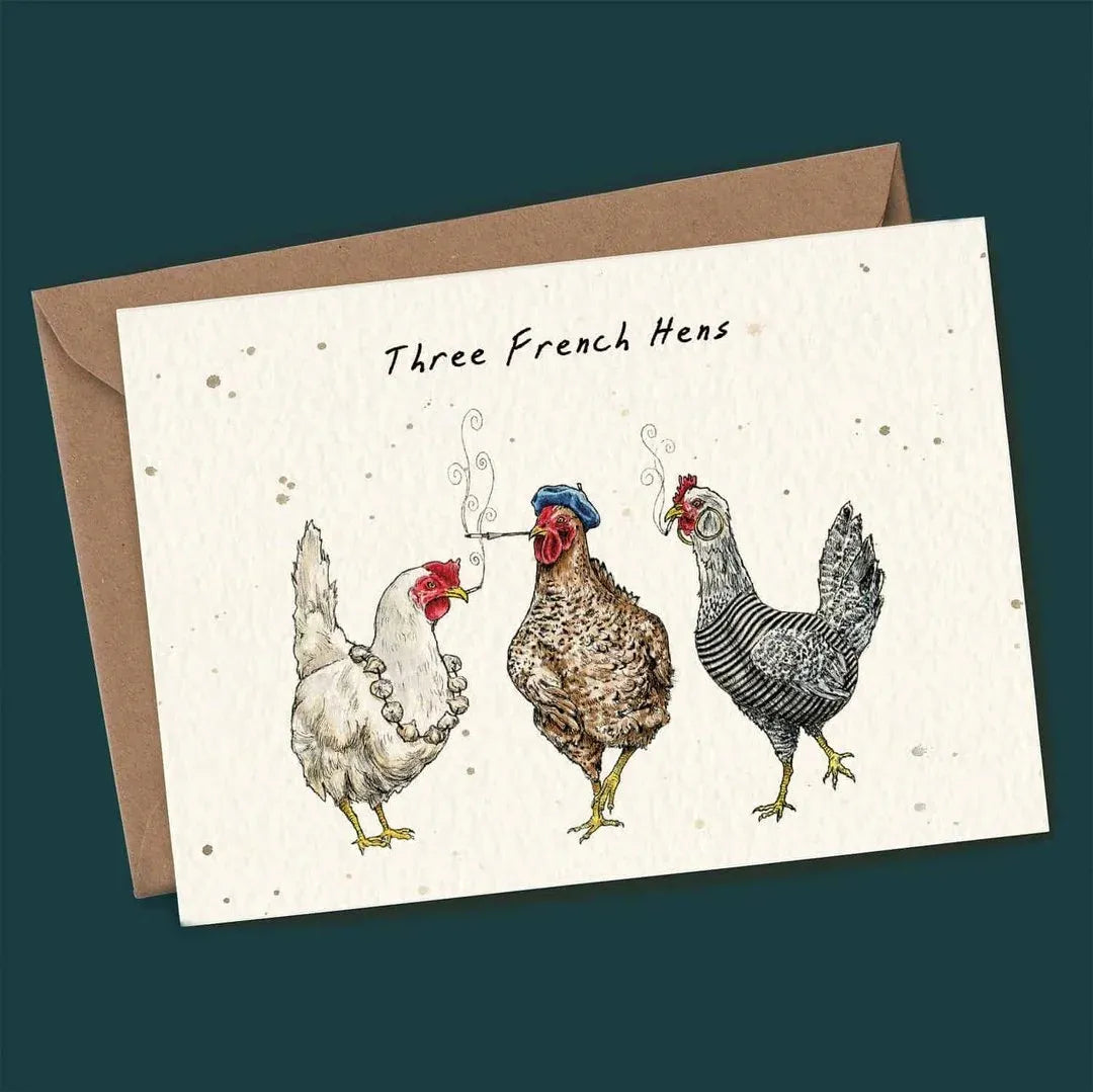 Twelve Days Of Christmas Card Set ~ Bold, witty holiday greetings in every envelope.