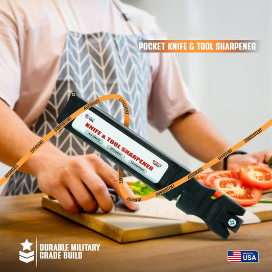 All-in-One Professional Knife and Tool Sharpener ~ One tool to resurrect every blade you own.