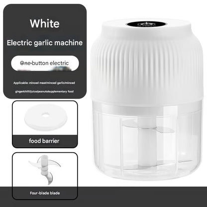 Electric Portable Veggie Choppe ~ Freshly chopped ingredients in seconds.