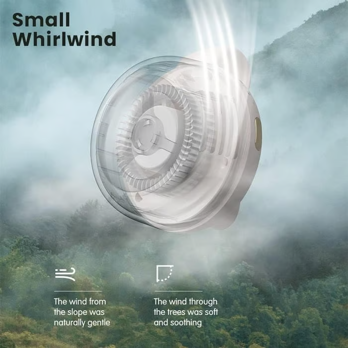 Portable Silent Mini Bladeless Electric Fan ~ Instant cooling relief, wherever you go