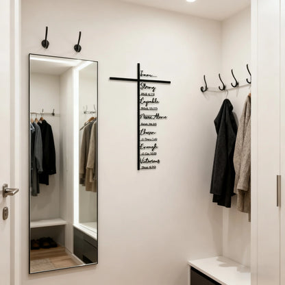 Scripture-Inspired Metal Cross Wall Art ~ Bring faith and peace to every corner of your home.