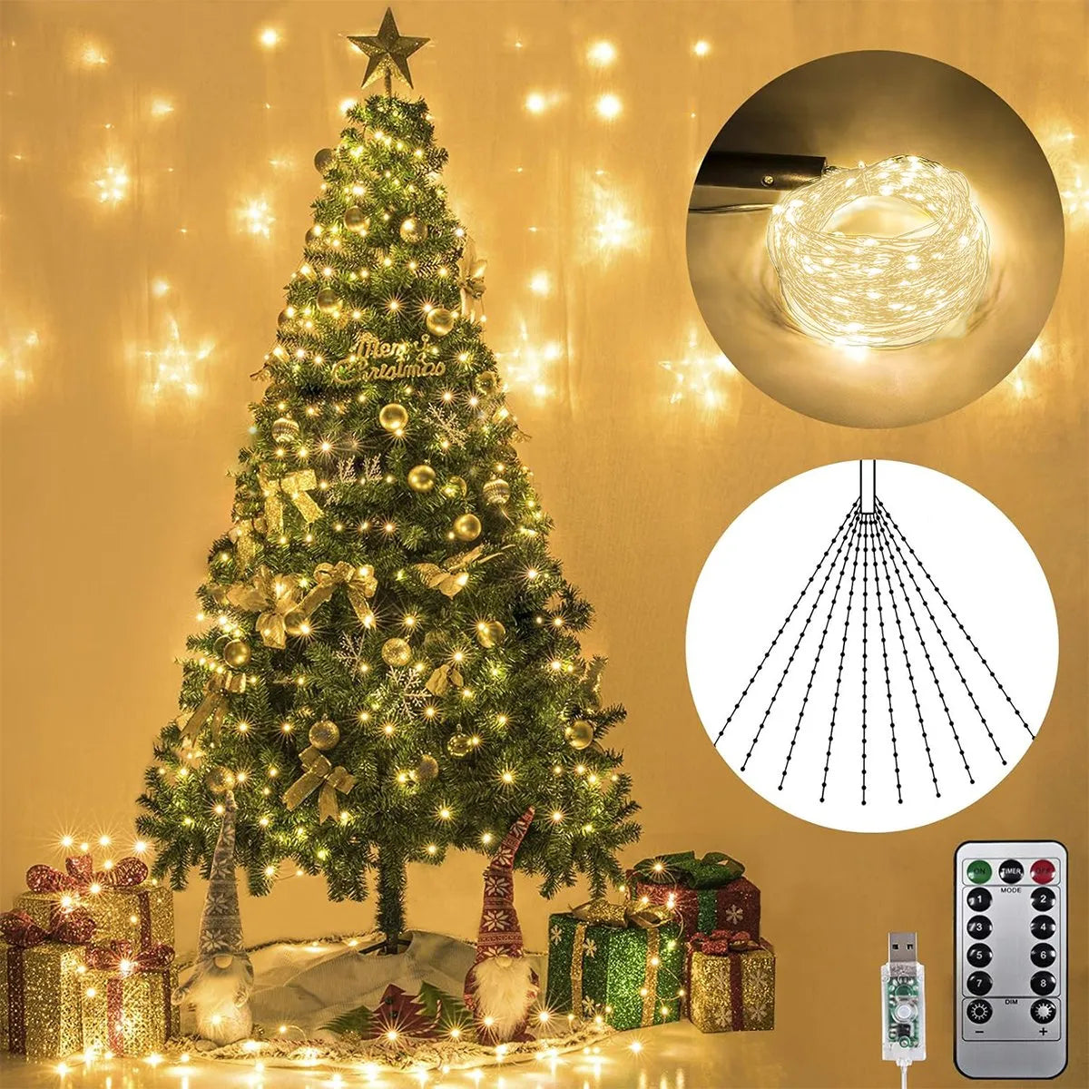 Christmas Firefly String Lights ~ Transform any space into a glowing winter wonderland.