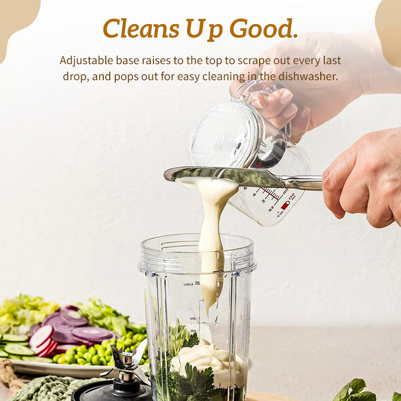 4-in-1 Adjustable Measuring Cup ~ From flour to honey, one cup rules them all.