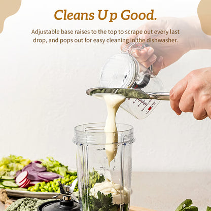 4-in-1 Adjustable Measuring Cup ~ From flour to honey, one cup rules them all.