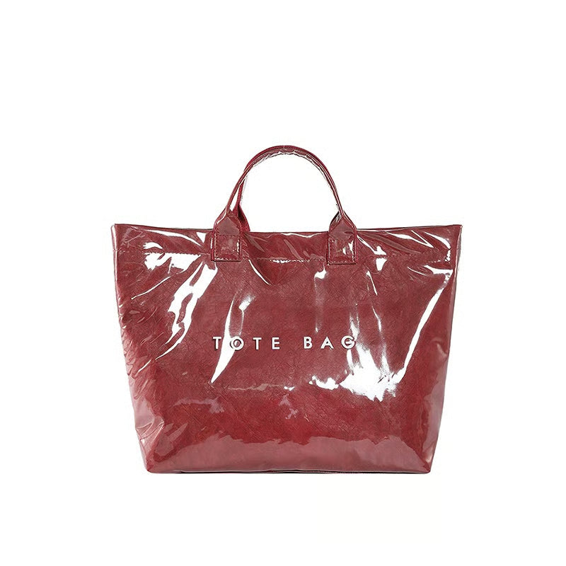 Letter Print Tote Bag ~ Designer-level style that carries your day with ease.