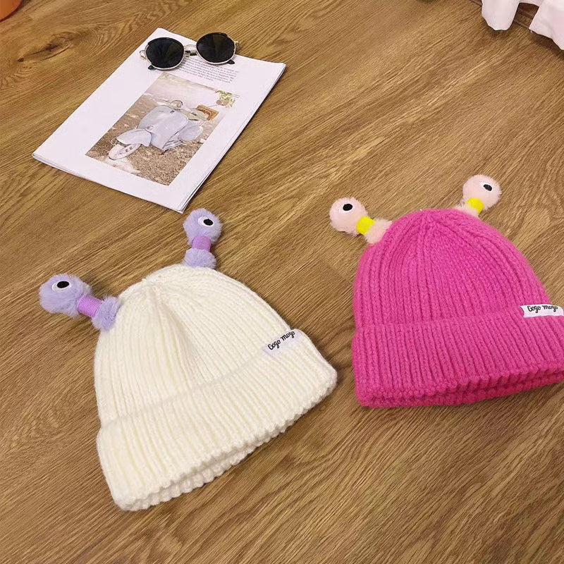 Glowing Little Monster Knit Hat ~ Light up every winter night with warmth and fun.