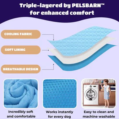 Dog Cooling Mat ~ Instant heat relief without freezing or plugging in
