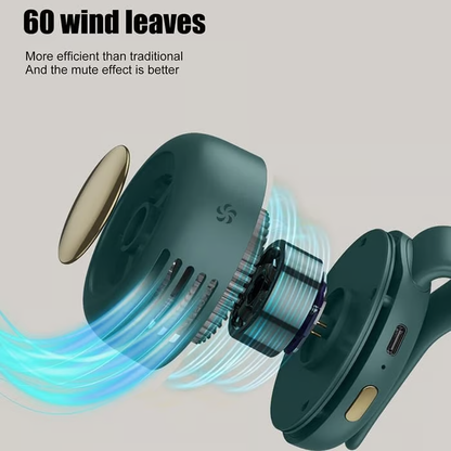Portable Silent Mini Bladeless Electric Fan ~ Instant cooling relief, wherever you go