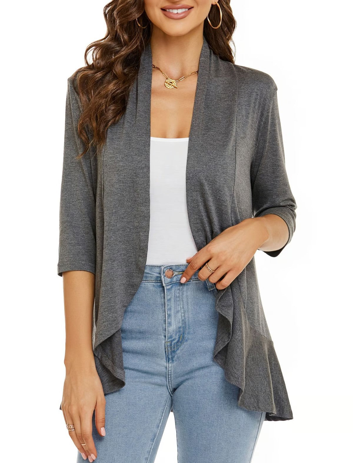 Lightweight Open Front Cardigans ~ Throw-on style that works for any outfit.