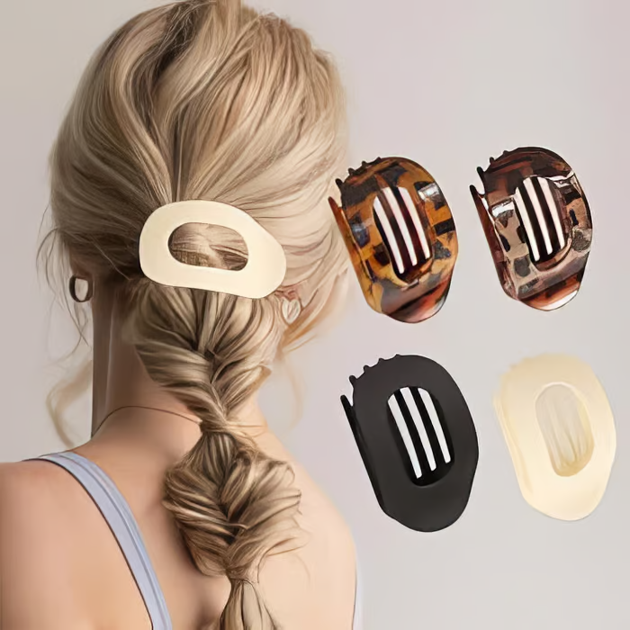 Solid Color Hair Clip ~ Lock in style without breakage or bulk.