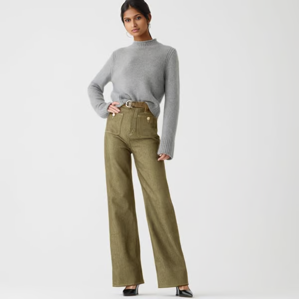 Tummy Control Sailor Wide Leg Trouser ~ Flatten your belly and fake longer legs in seconds.