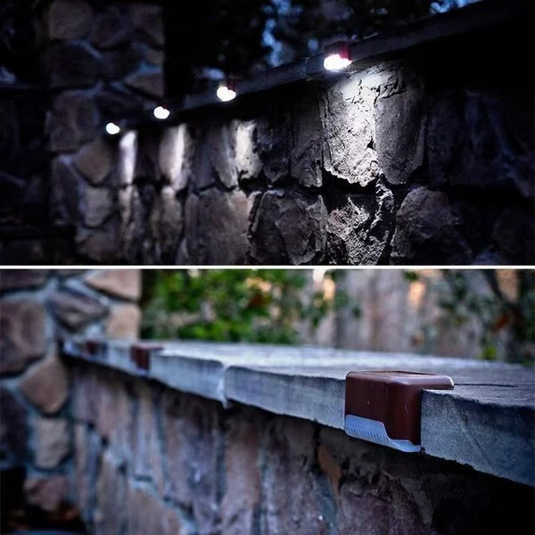 Solar Step Lights (4pcs) ~ Light up your stairs and walkways with zero effort.