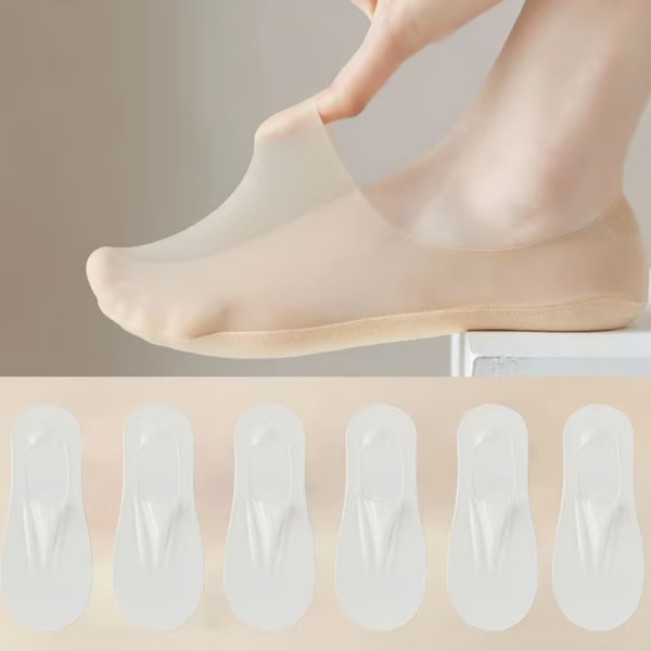 Invisible Breathable Socks ~ Stay-cool comfort that never slips.