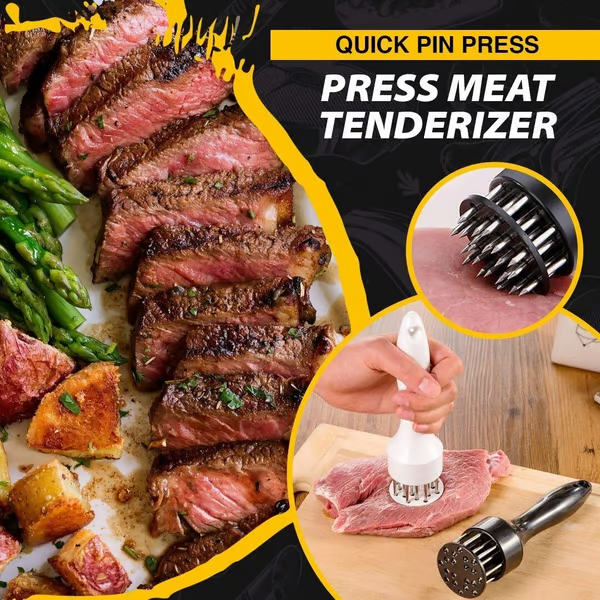Stainless Steel Meat Tenderizer ~ Turn any cut into a steakhouse-quality bite