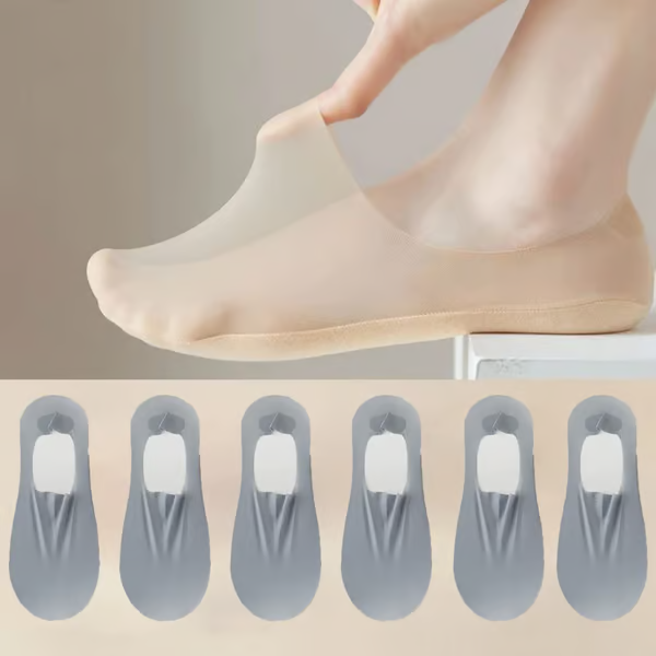 Invisible Breathable Socks ~ Stay-cool comfort that never slips.