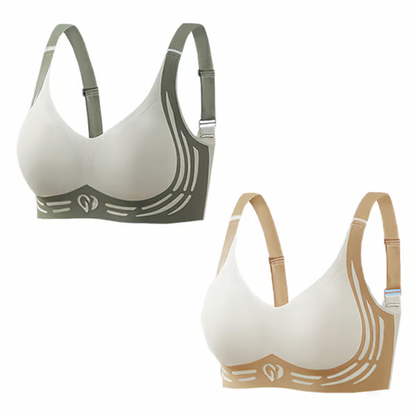 Super Gather Bra ~ Wire-free lift and shaping for all-day comfort.