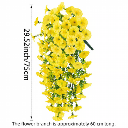 Hanging Morning Glory ~ Year-round floral charm, no watering needed