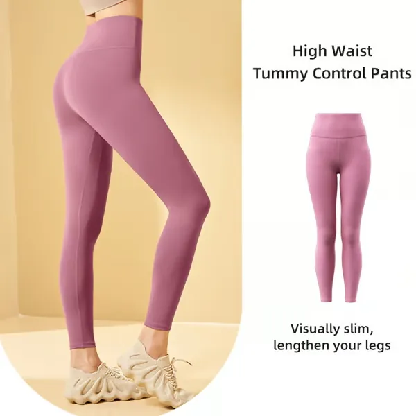 High Waisted Tummy Control Training Leggings ~ Leggings That Hide the Pooch.