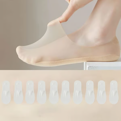 Invisible Breathable Socks ~ Stay-cool comfort that never slips.
