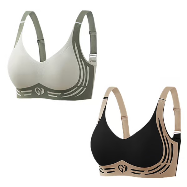 Super Gather Bra ~ Wire-free lift and shaping for all-day comfort.