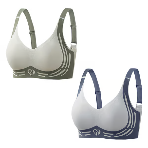 Super Gather Bra ~ Wire-free lift and shaping for all-day comfort.