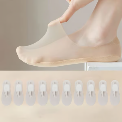Invisible Breathable Socks ~ Stay-cool comfort that never slips.