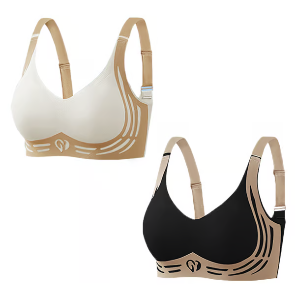 Super Gather Bra ~ Wire-free lift and shaping for all-day comfort.