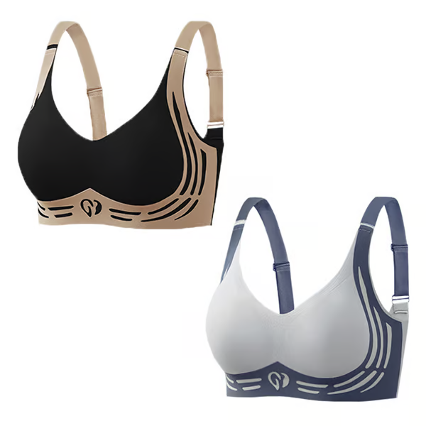 Super Gather Bra ~ Wire-free lift and shaping for all-day comfort.