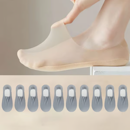 Invisible Breathable Socks ~ Stay-cool comfort that never slips.