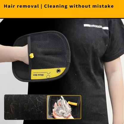 Electrostatic Pet Hair Glove ~ Instantly lift fur from clothes, furniture, and more