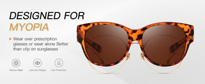 Cat Eye Polarized Sunglasses ~ Statement style with serious sun defense.