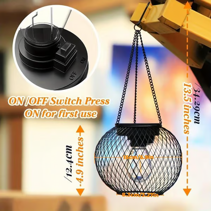 Outdoor Solar Hanging Light ~ Light up patios, gardens & balconies naturally