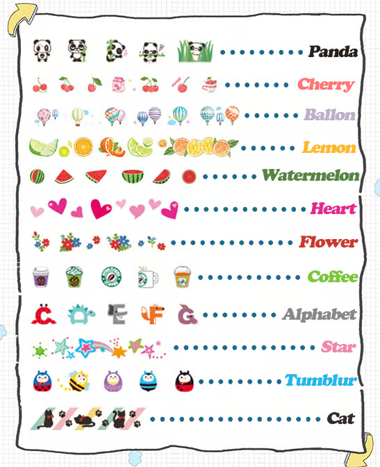 Cute Animals Decorative Pen ~ Instantly decorate notebooks, planners, and more.