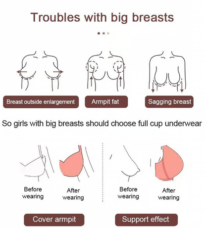 Super Gather Bra ~ Wire-free lift and shaping for all-day comfort.
