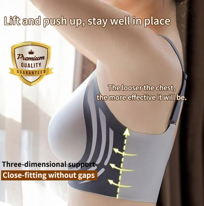 Super Gather Bra ~ Wire-free lift and shaping for all-day comfort.