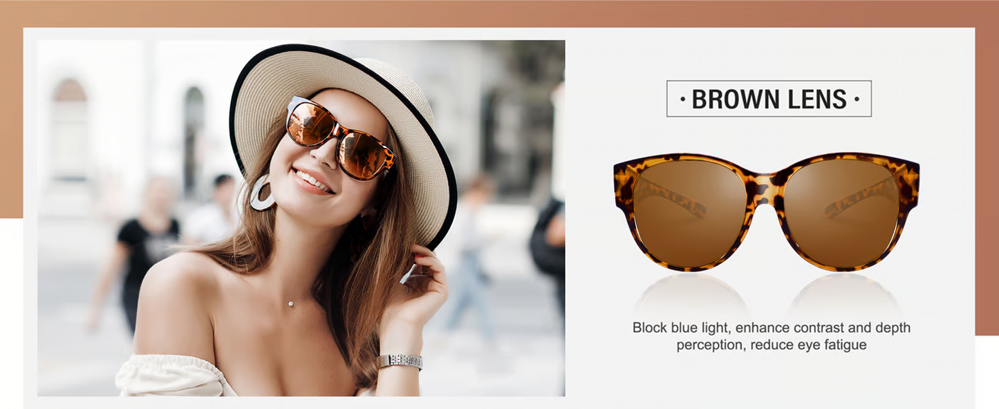 Cat Eye Polarized Sunglasses ~ Statement style with serious sun defense.