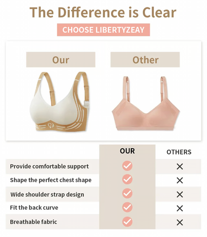 Super Gather Bra ~ Wire-free lift and shaping for all-day comfort.