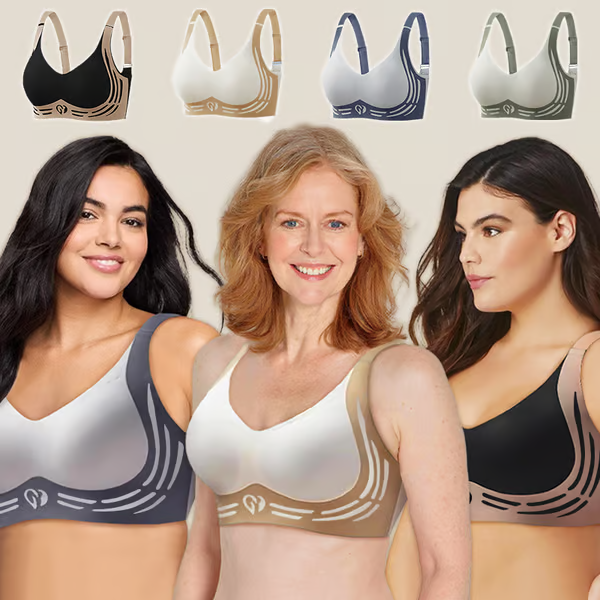Super Gather Bra ~ Wire-free lift and shaping for all-day comfort.