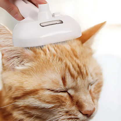Pet Gentle Grooming Brush ~ Tame shedding and keep fur off your floors