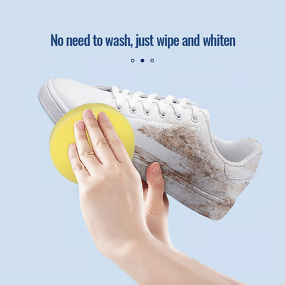 White Shoe Cleaning Cream ~ Restore spotless sneakers in seconds.