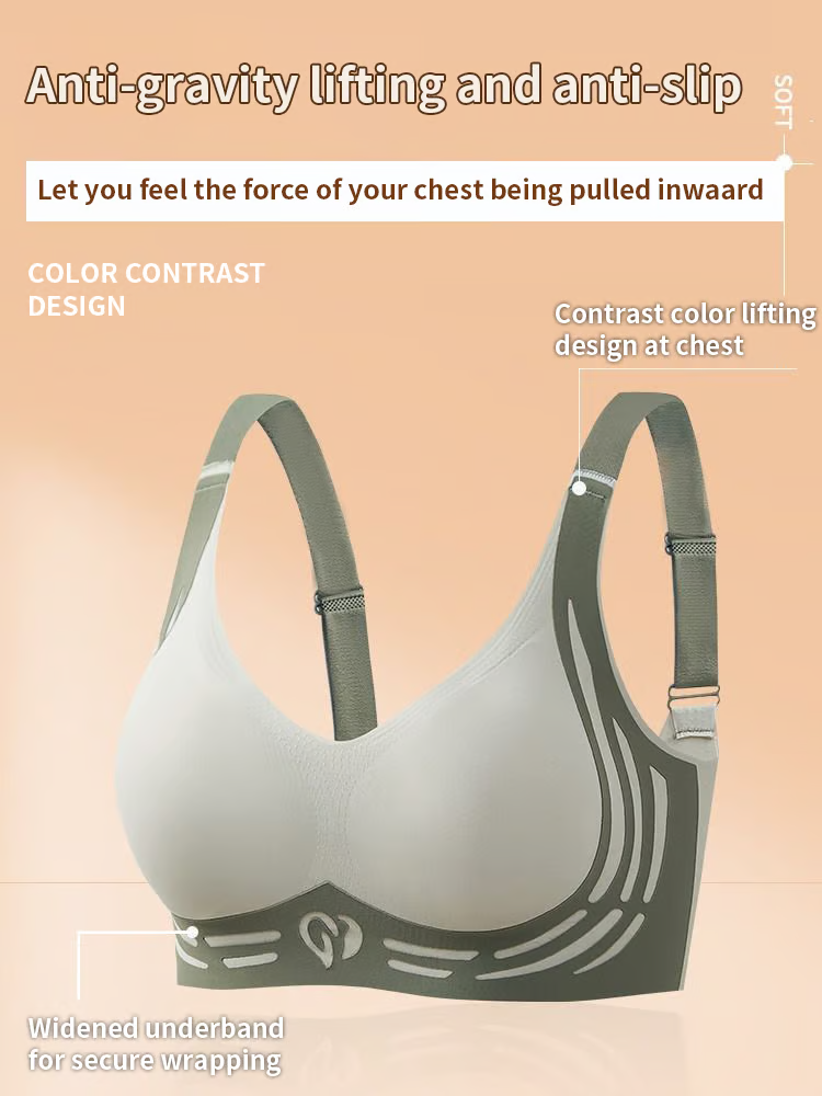 Super Gather Bra ~ Wire-free lift and shaping for all-day comfort.