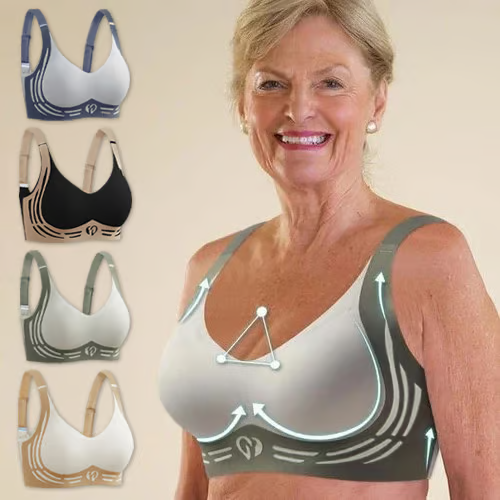 Super Gather Bra ~ Wire-free lift and shaping for all-day comfort.