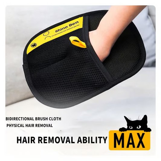 Electrostatic Pet Hair Glove ~ Instantly lift fur from clothes, furniture, and more