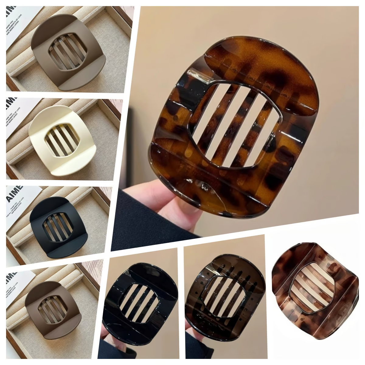 Solid Color Hair Clip ~ Lock in style without breakage or bulk.