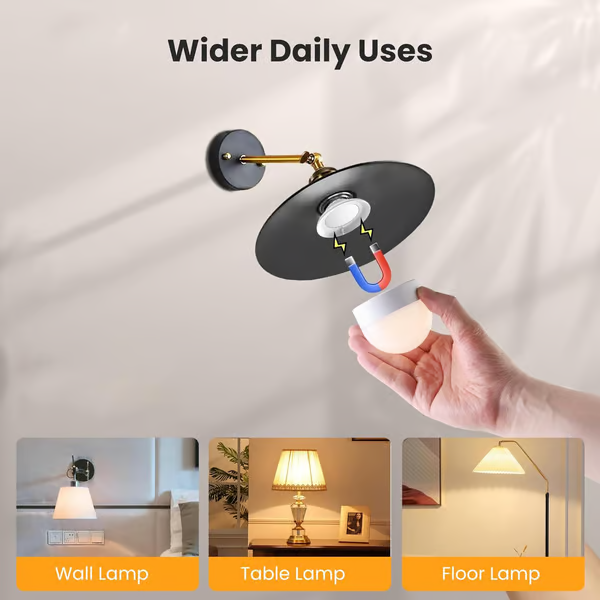 Rechargeable Light Bulbs with Remote Control ~ Wireless lighting with 15 mood options