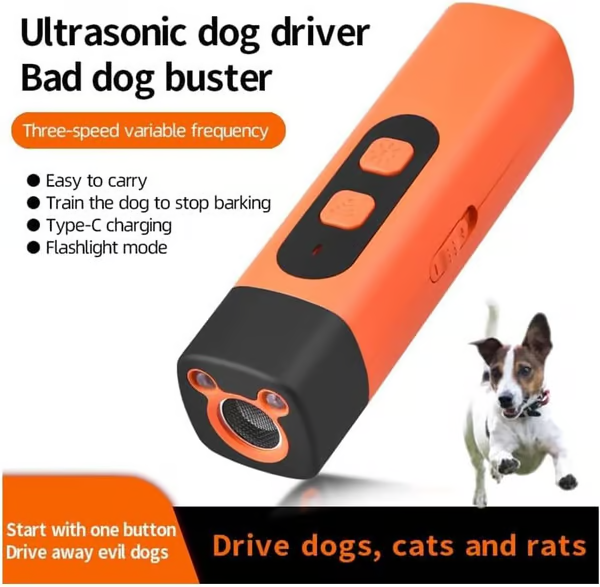 Ultrasonic Dog Bark Deterrent Device ~ Stop unwanted barking and protect your space instantly.