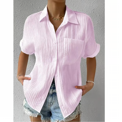 Crew Neck Lace Loose Shirt ~ The shirt that does all the work for you.