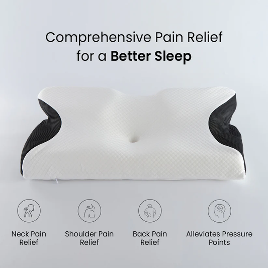 Premium Ergonomic Pillow ~ Designed for Side, Back & Stomach Sleepers