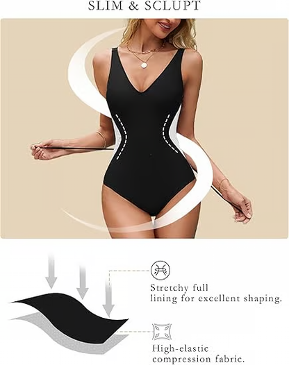 Slim Waist One-Piece Swimsuit ~ Shape, lift, and seduce in one suit.