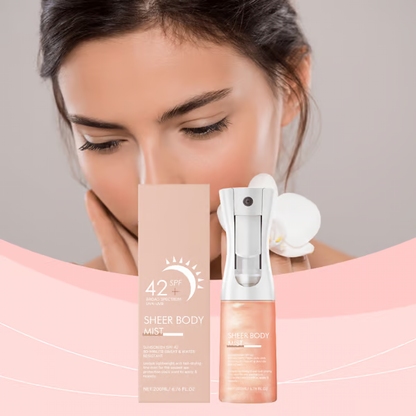 Sheer Body Mist Sunscreen SPF 42 ~ Weightless sun protection you’ll forget you’re wearing